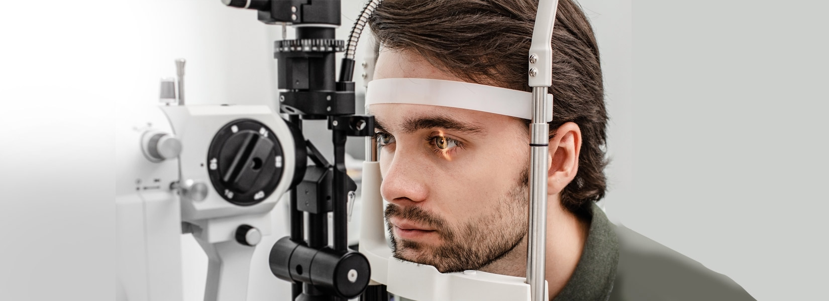young man during eye exam in Casa Grande
